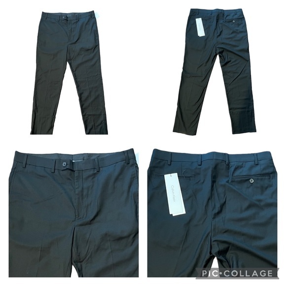 Calvin Klein Men's Slim-Fit Dress Pants - Picture 16 of 16